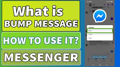 The bumped message will be shown at the top of the chat. . How to bump a message on messenger